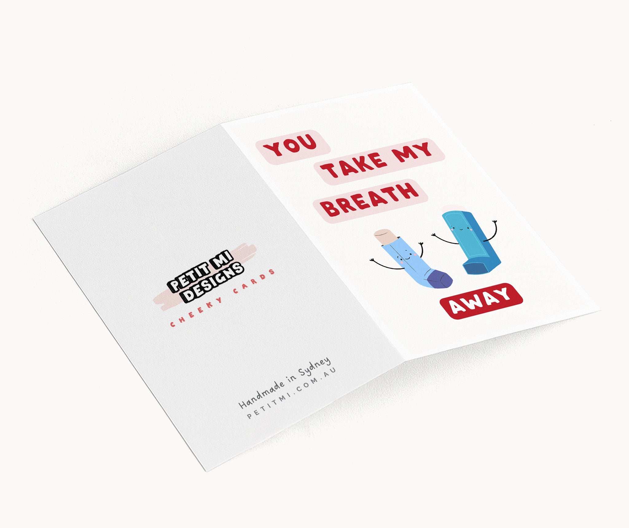 "You Take My Breath Away" Greeting Card