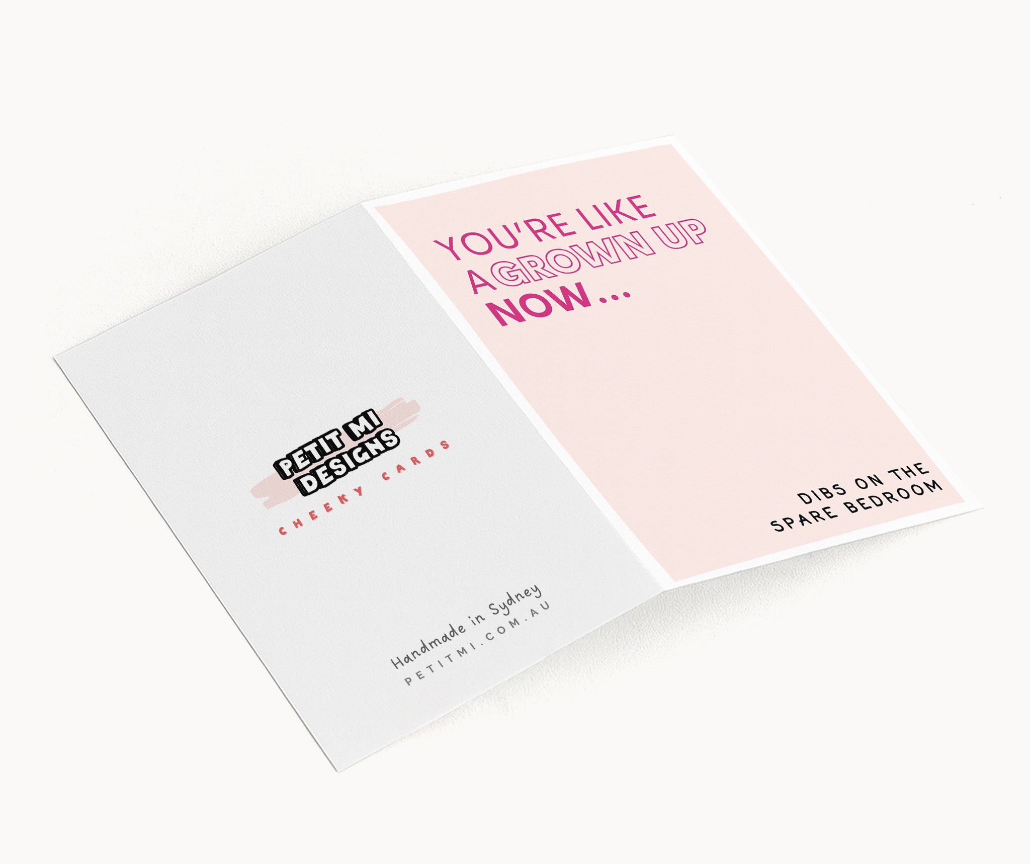 "You're Like A Grown Up Now. Dibs On The Spare Bedroom" Greeting Card