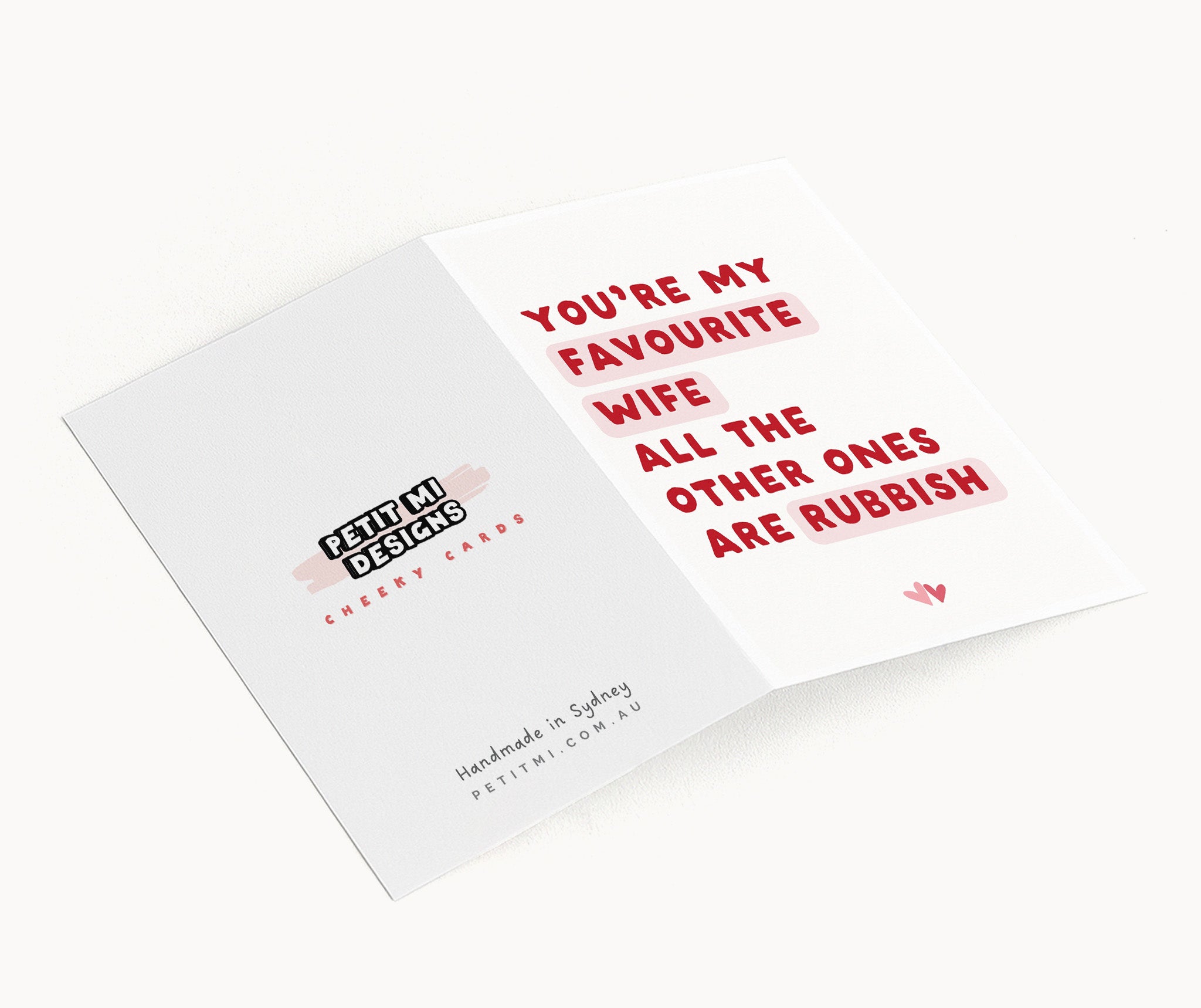 "You're My Favourite Wife. All The Other Ones Are Rubbish" Greeting Card