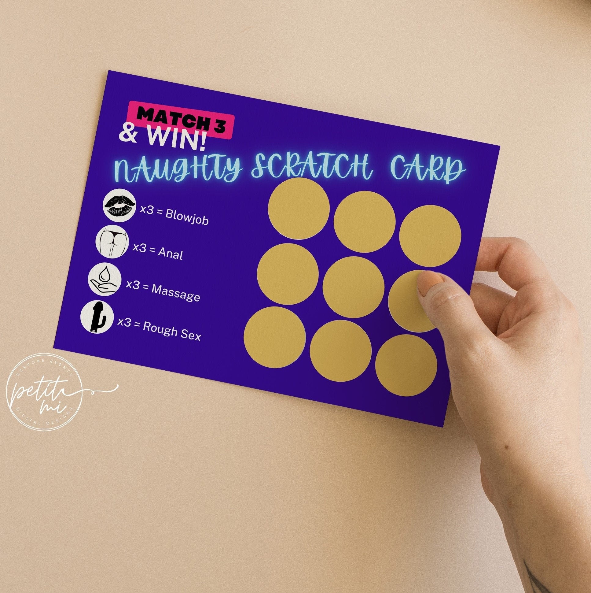 "Naughty Scratch Card - Original" Scratch Card