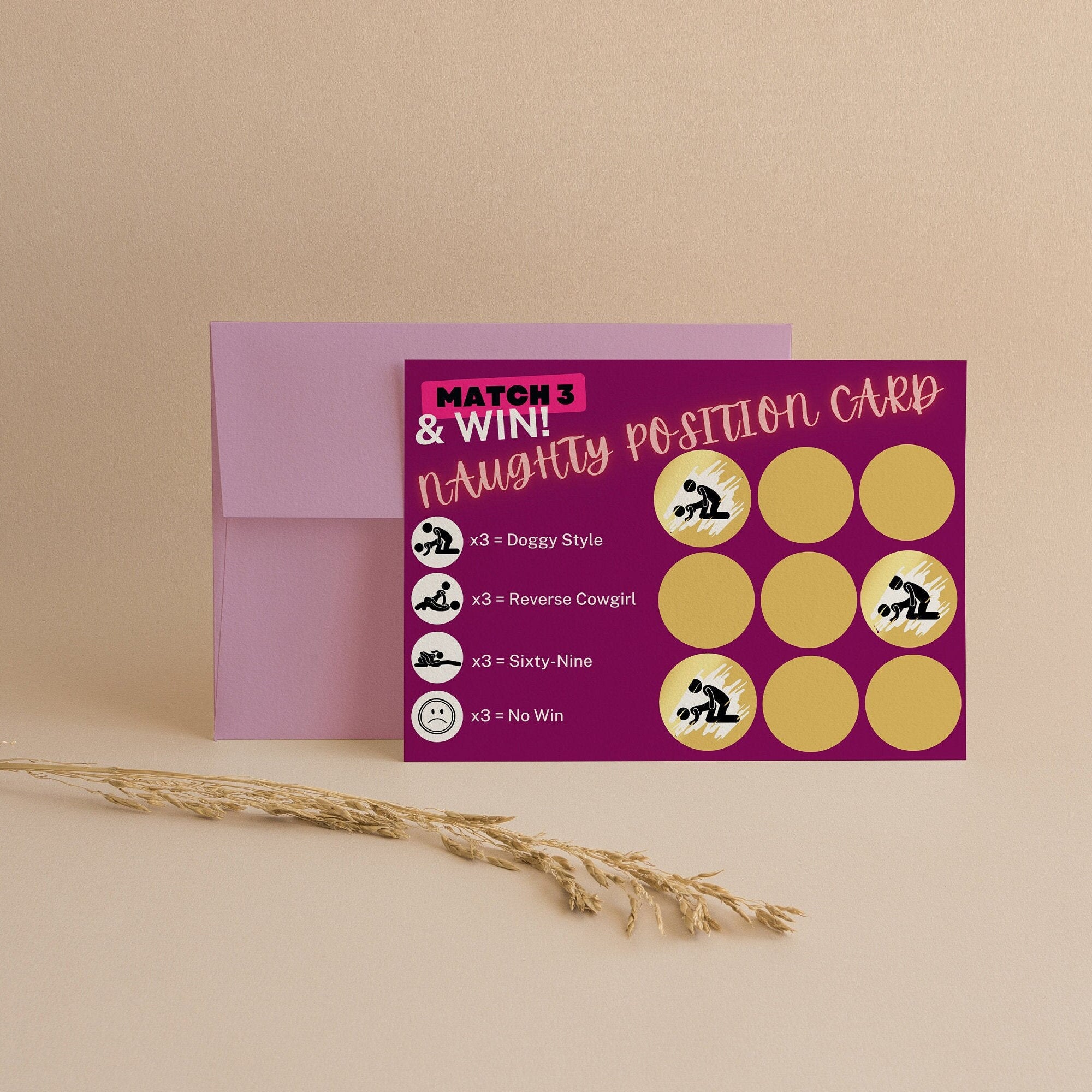 Naughty Position Card